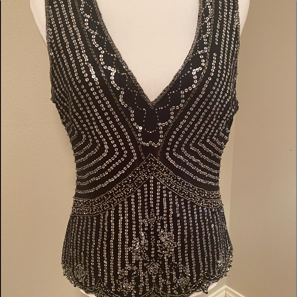 NWOT Together beaded and silk top